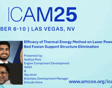 ICAM25 banner NASA and Extrude Hone